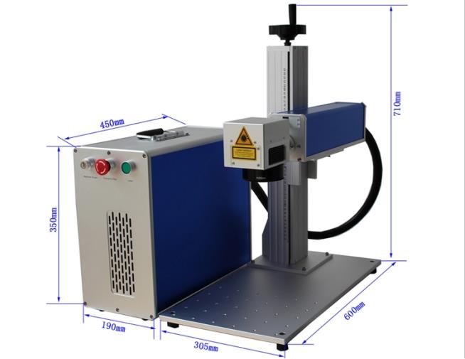 Máquina de marcado láser dividida de 50w para máquina de grabado de metal de la industria del metal