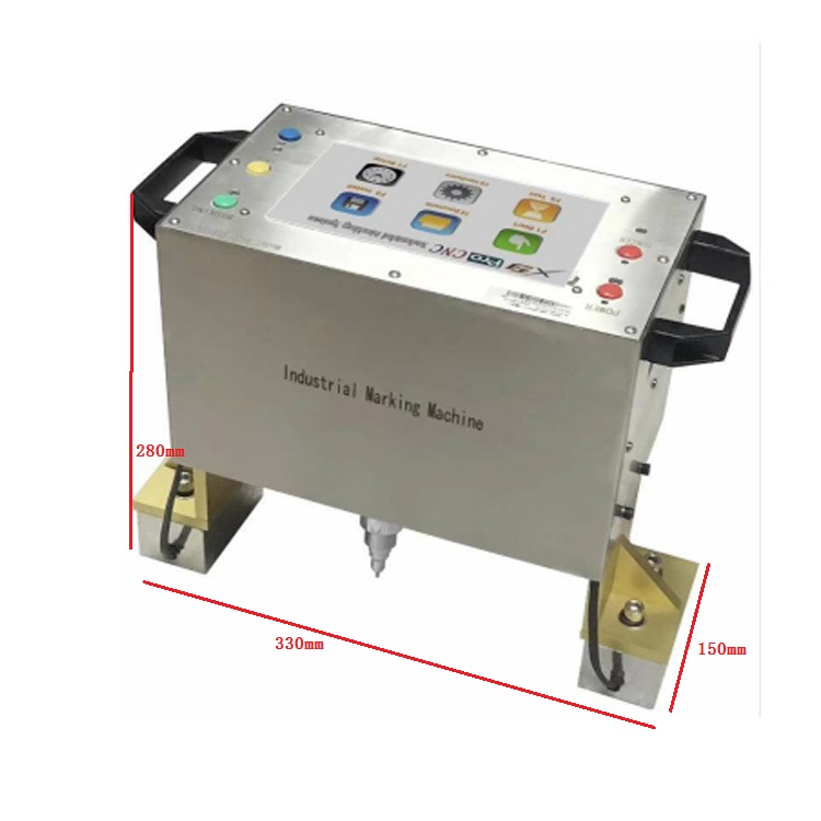 Máquina portátil eléctrica para marcar puntos Peen para metal con configuración de altura