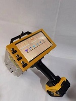 Máquina de marcado eléctrico de batería de litio de mano para placa de acero duro